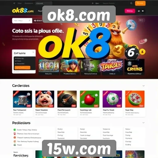 navegação intuitiva no site ok8.com